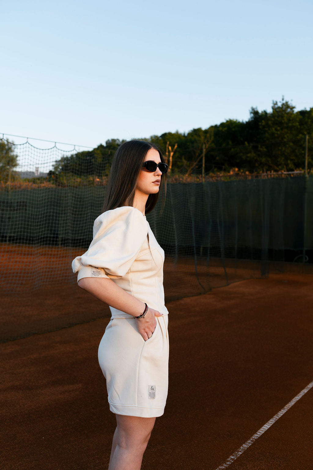 0–SOFT BEIGE SHORT SET