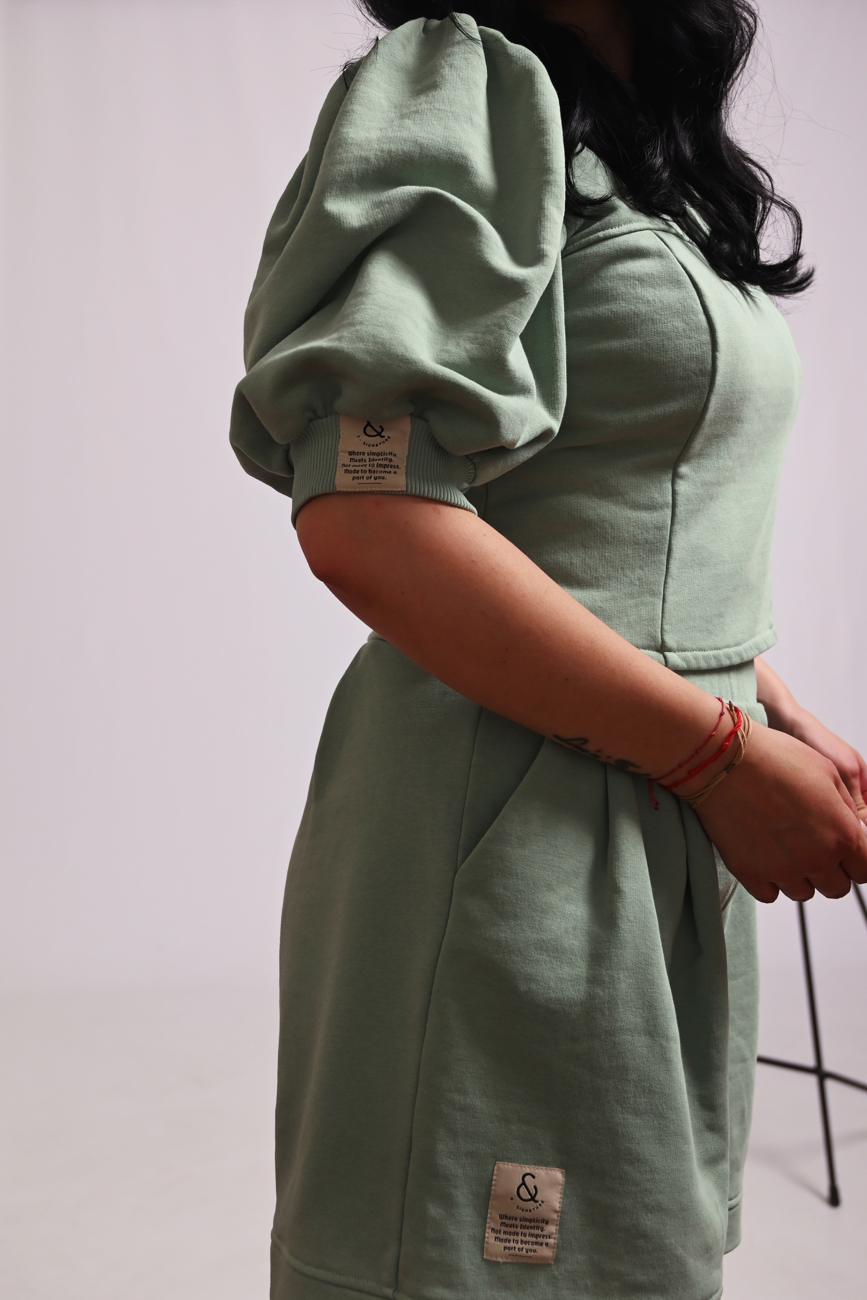 0–SOFT GREEN SHORT SET