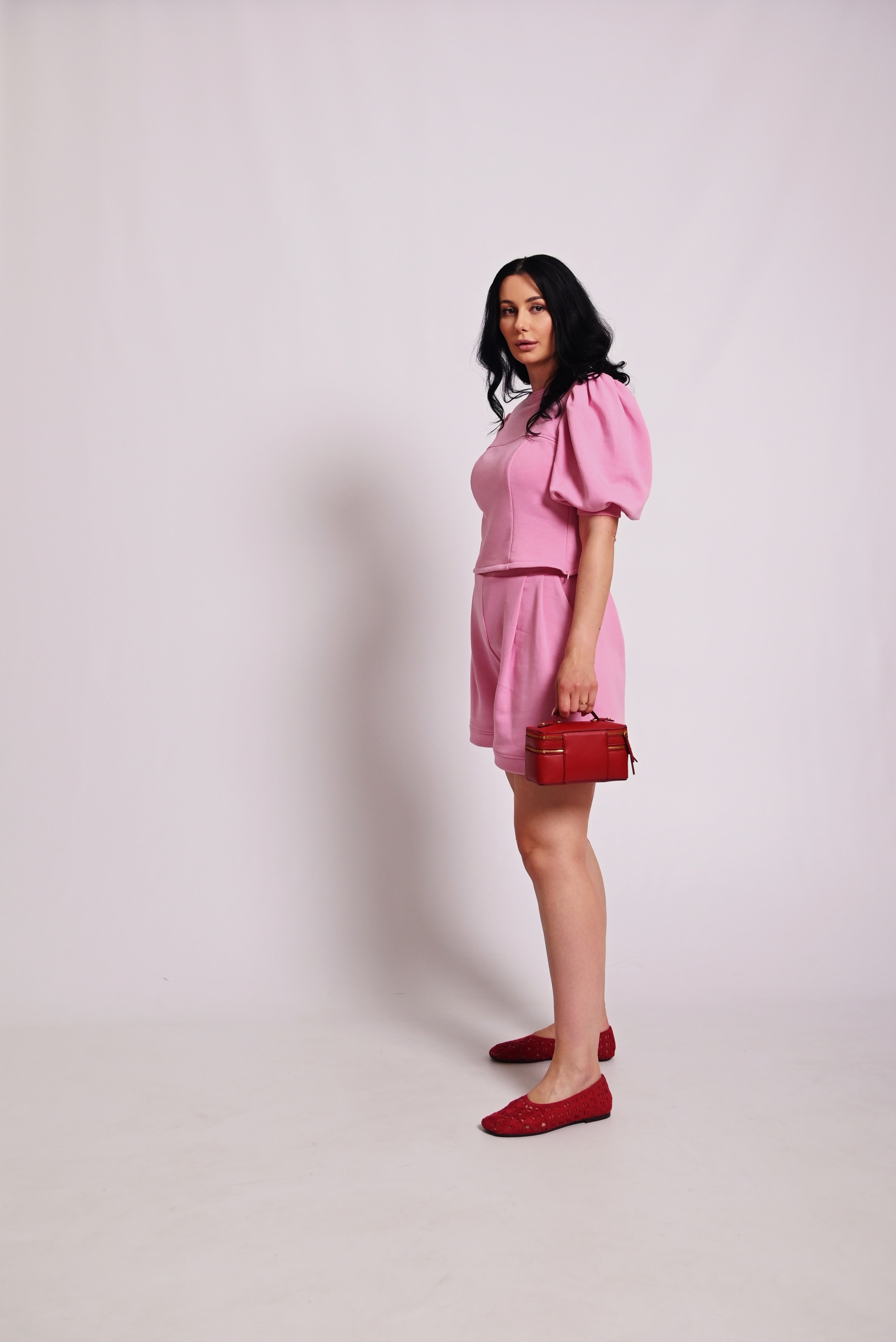 0–SOFT PINK SHORT SET